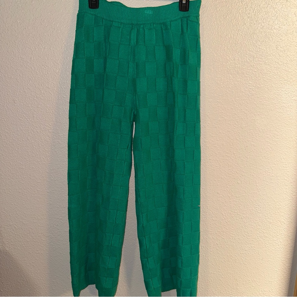 Cider Emerald Knit Trousers